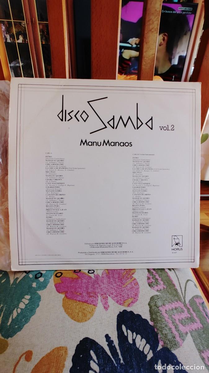 Discos de vinilo: MANU MANAOS-MAXI DISCO SAMBA VOL.2 - Foto 2
