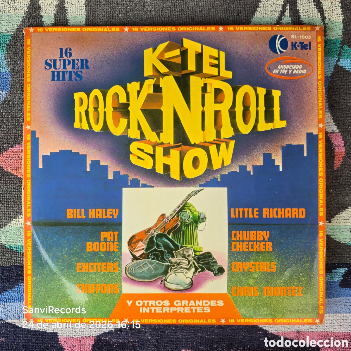 Discos de vinilo: [LP] K-TEL ROCK 'N' ROLL SHOW, 16 SUPER HITS (NOVOLA) (1976)