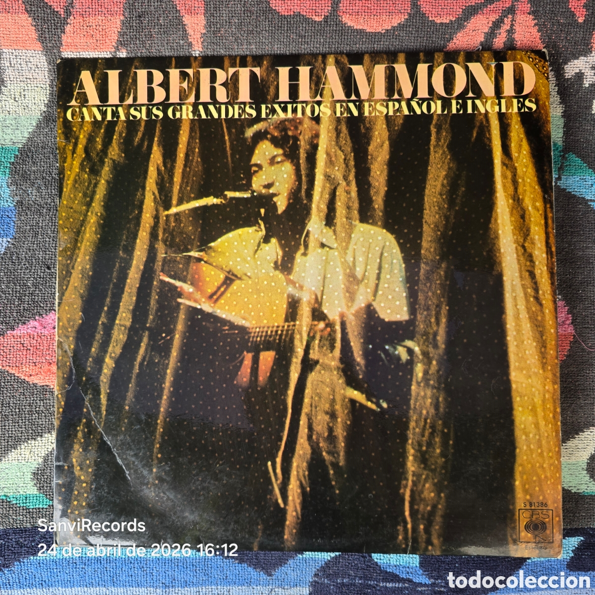 Discos de vinilo: [LP] ALBERT HAMMOND CANTA SUS GRANDES EXITOS EN ESPA&Ntilde;OL E INGL&Eacute;S (CBS) (1976)