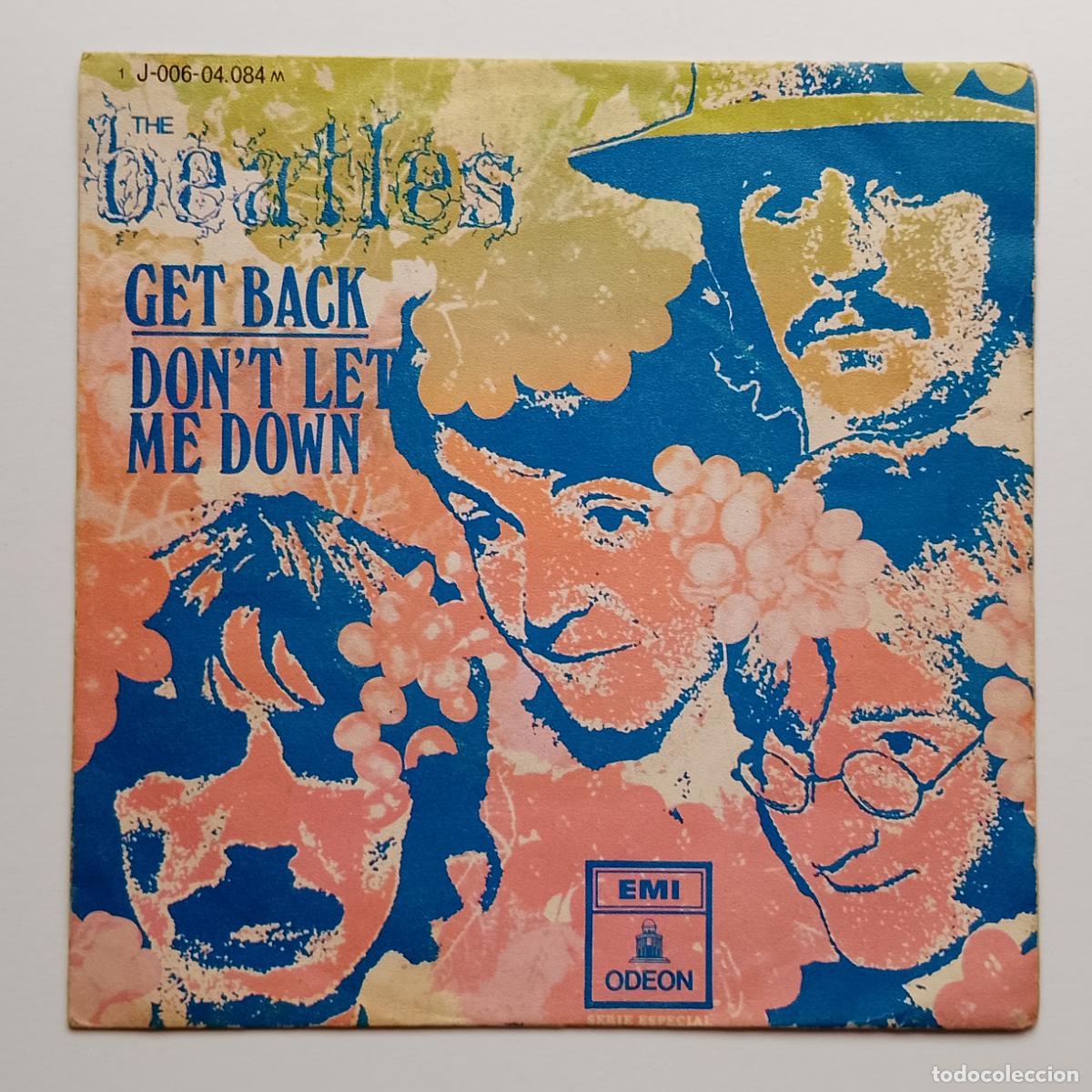 Discos de vinilo: The Beatles-Get Back/Don't Let Me Down (7'' Odeon 1969) 'Let It Be'. Billy Preston. Lennon McCartney