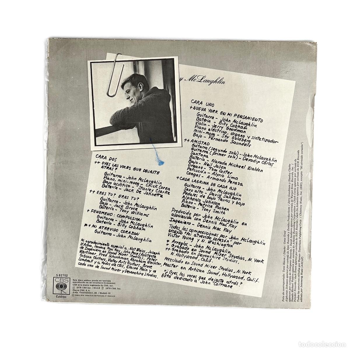 Discos de vinilo: LP. John McLaughlin. Electric Guitarist - Foto 2