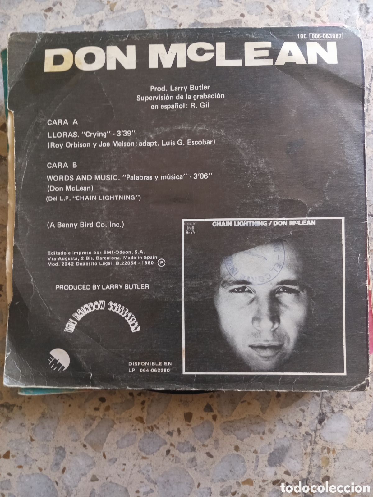 Discos de vinilo: SGL DON MCLEAN LLORAS 1980 - Foto 2