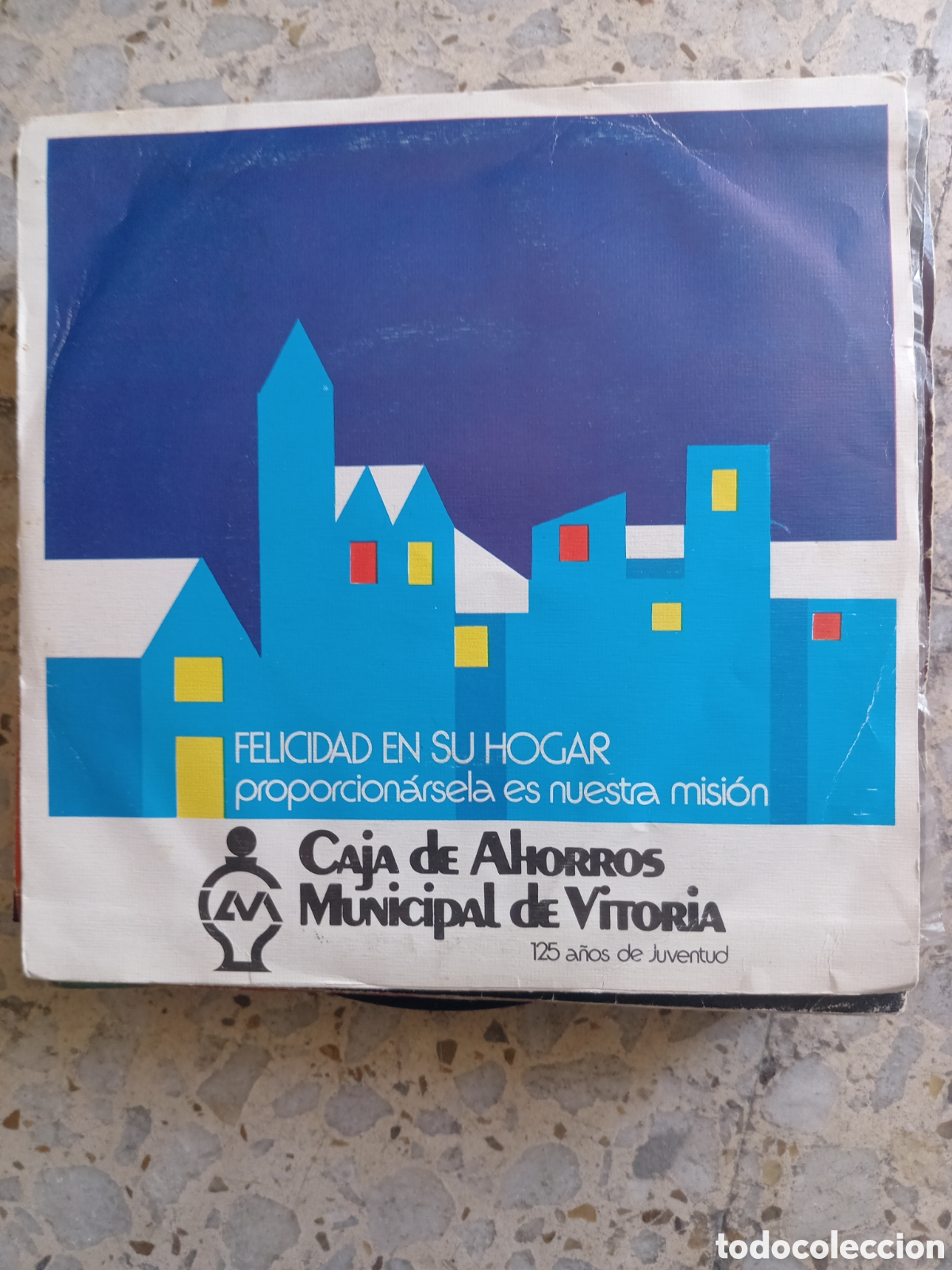 Discos de vinilo: EP FELICIDAD EN SU HOGAR VILLANCICOS 1975 PROMO CAJA AHORROS VITORIA