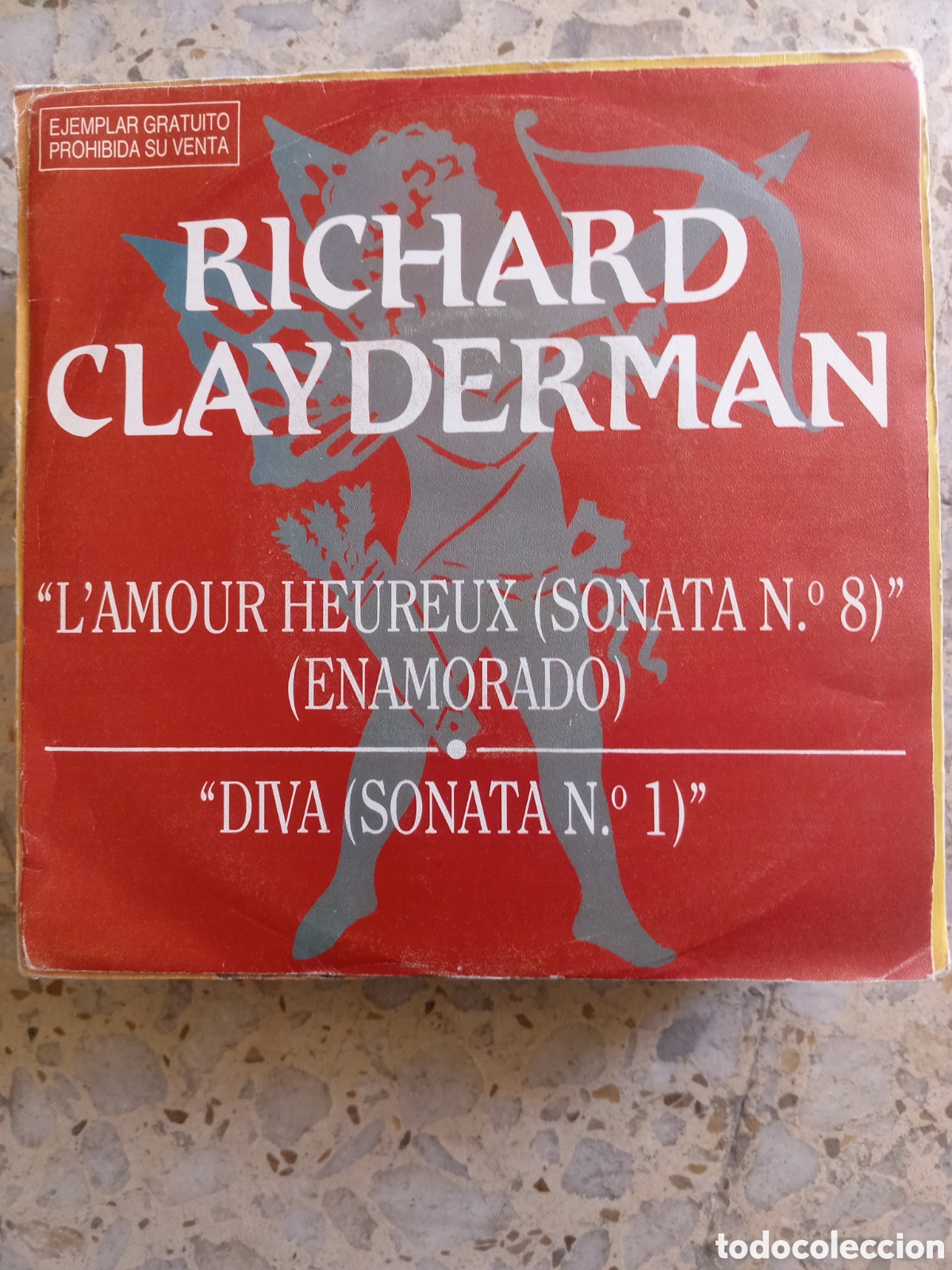 Discos de vinilo: SGL RICHARD CLAYDERMAN L&acute;AMOUR HEUREUX ENAMORADO 1985 PROMO