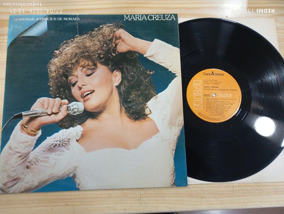 Discos de vinil: Lp - Maria Creuza &lrm;&ndash; Homenaje A Vinicius De Moraes - Edicion Espa&ntilde;ola 1982