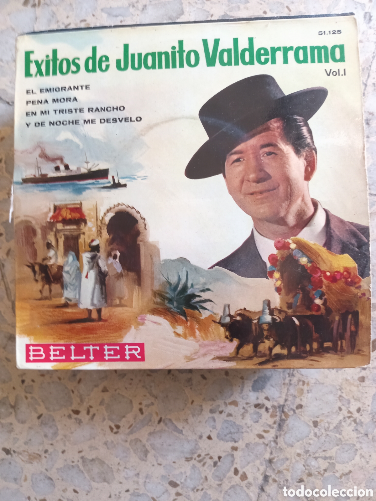 Discos de vinilo: EP JUANITO VALDERRAMA EL EMIGRANTE 1964