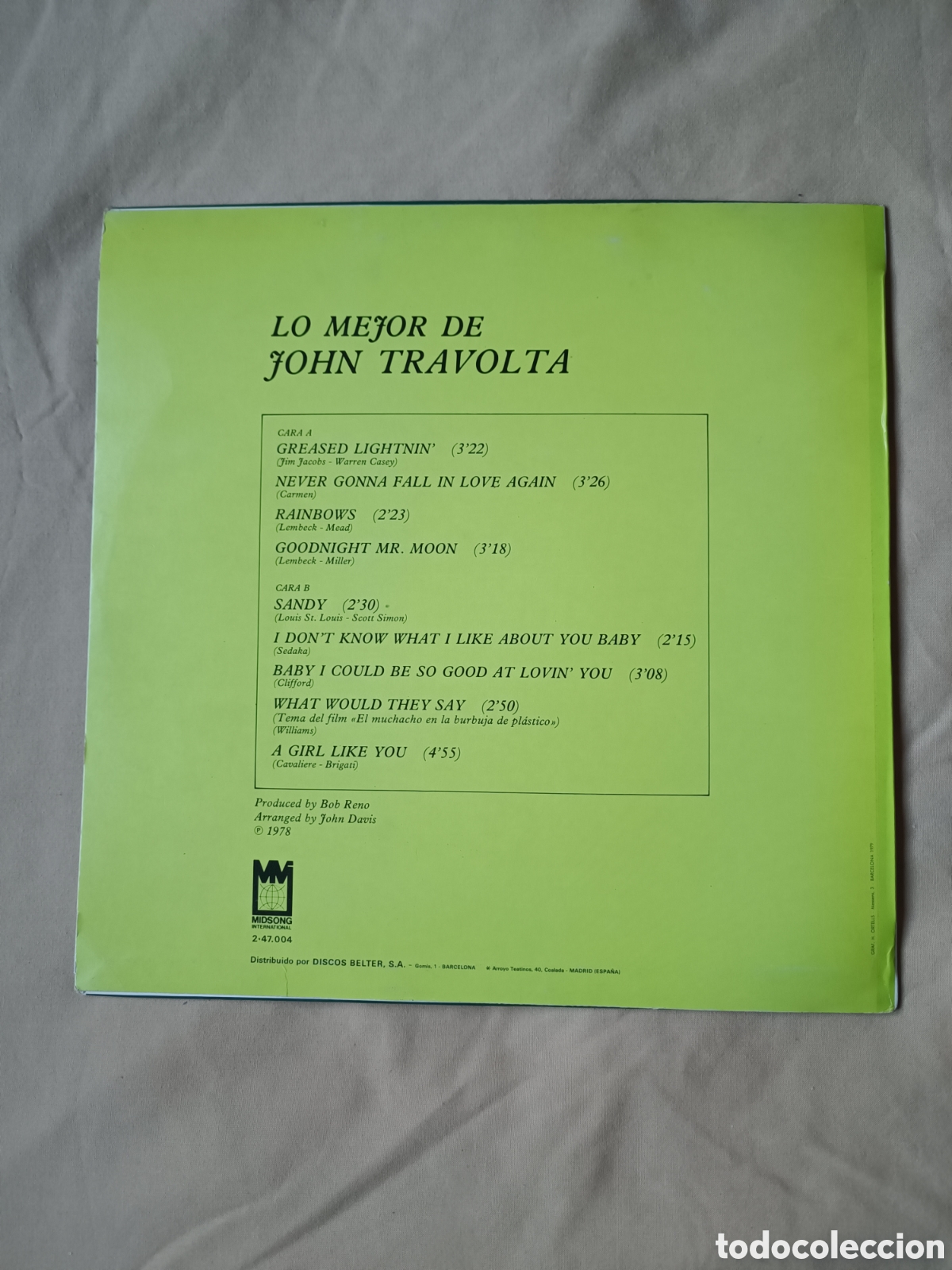 Discos de vinilo: Lo mejor de John Travolta - Foto 2