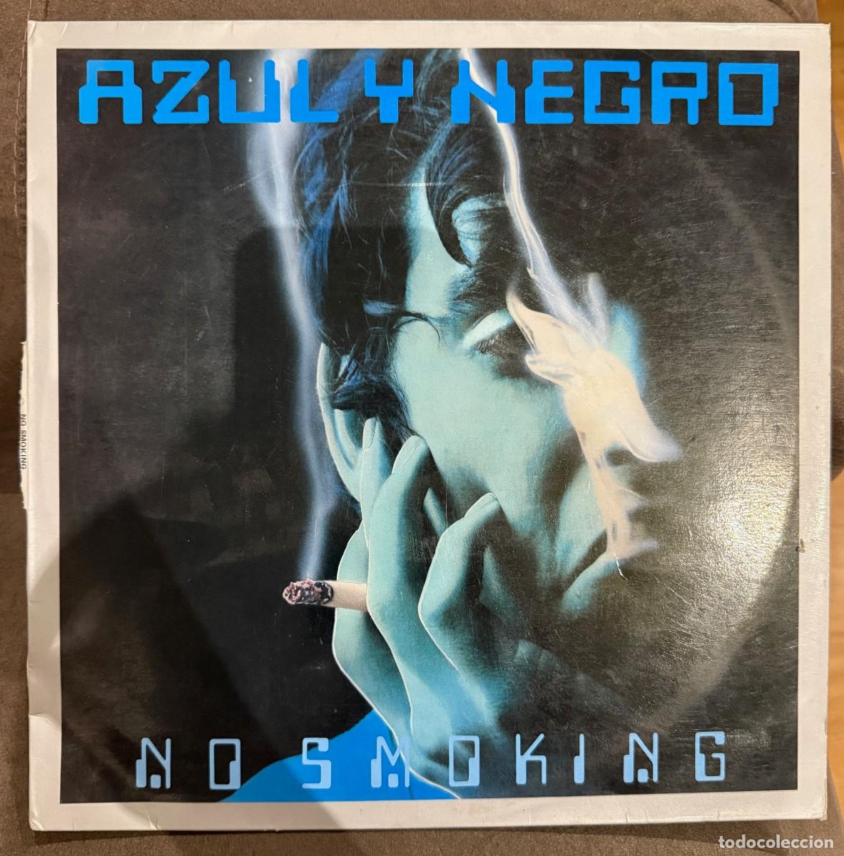 Discos de vinilo: Azul Y Negro &lrm;&ndash; No Smoking. Disco Vinilo. 12&uml;. Vg.Vg. 1989.R