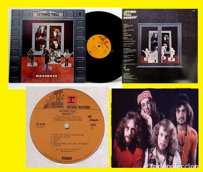 Discos de vinilo: JETHRO TULL / BENEFIT 1970 !! IAN ANDERSON, RARA 1&ordf; EDIC ORG USA !! 1&ordm; PRESS, COLLECTORS !! todo EXC