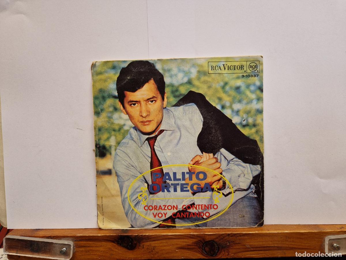 Discos de vinilo: SINGLE. PALITO PORTEGA. CORAZON CONTENTO VOY CANTANDO.