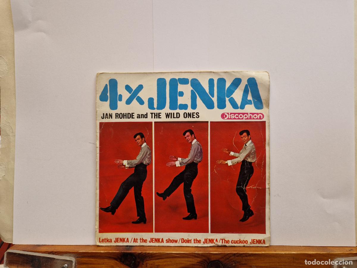 Discos de vinilo: SINGLE. 4X JENKA. JAN ROHDE AND THE WILD ONES.