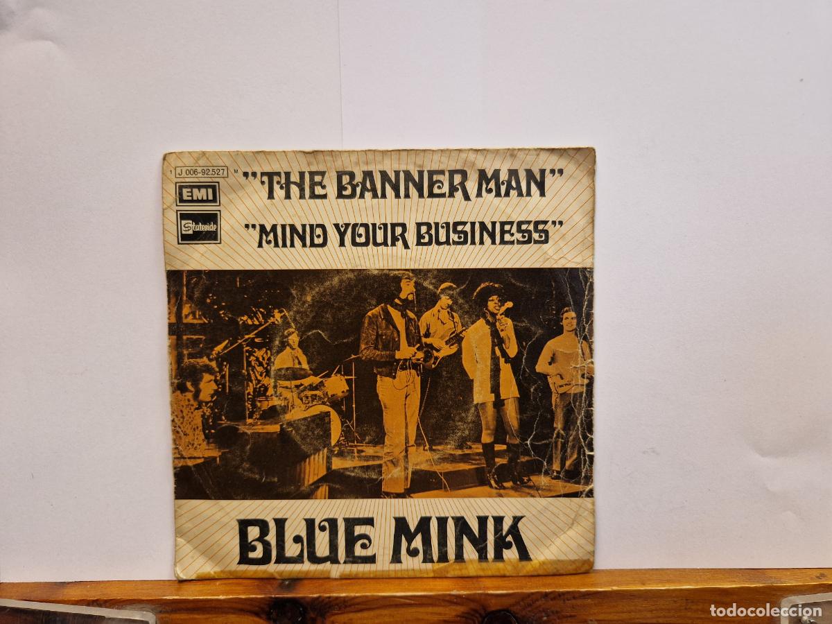Discos de vinilo: SINGLE. THE BANNER MAN- MINDA YOUR BUSINESS. BLUE MINA.
