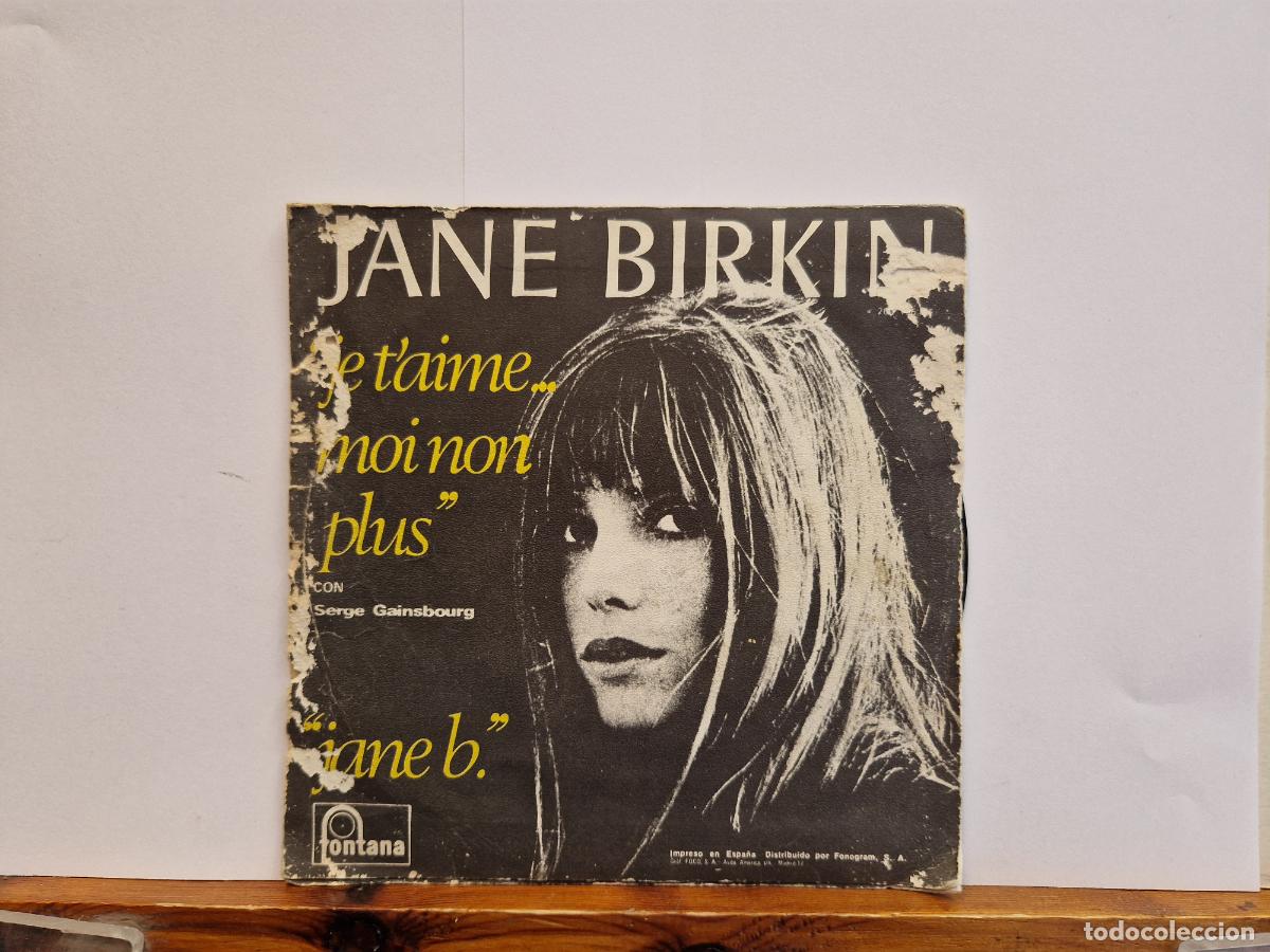 Discos de vinilo: SINGLE. JANE BIRKIN. JE TAIME MOI NON PLUS. - Foto 1