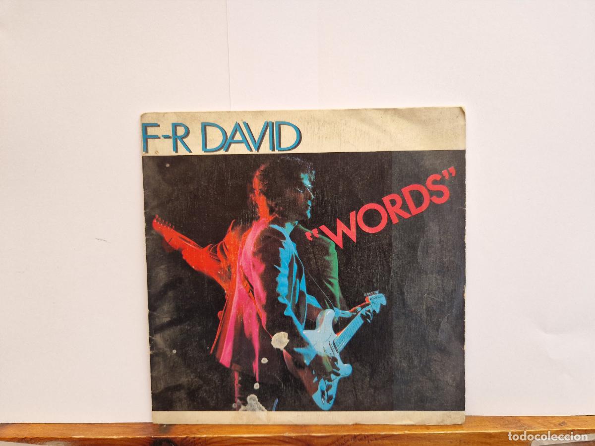 Discos de vinilo: SINGLE. F-R DAVID. WORDS. - Foto 1