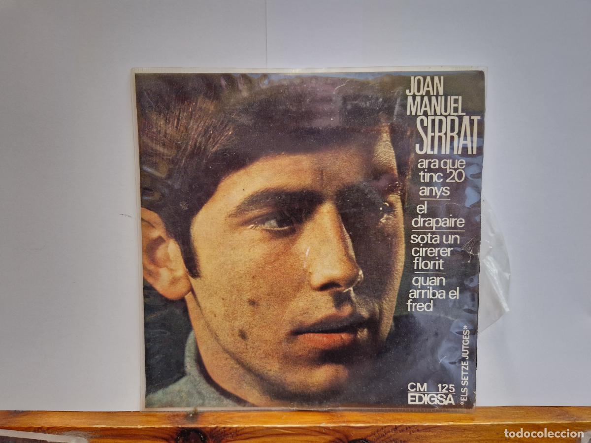 Discos de vinilo: SINGLE. JOAN MANUELSERRAT. ARA QUE TINC 20 ANYS.