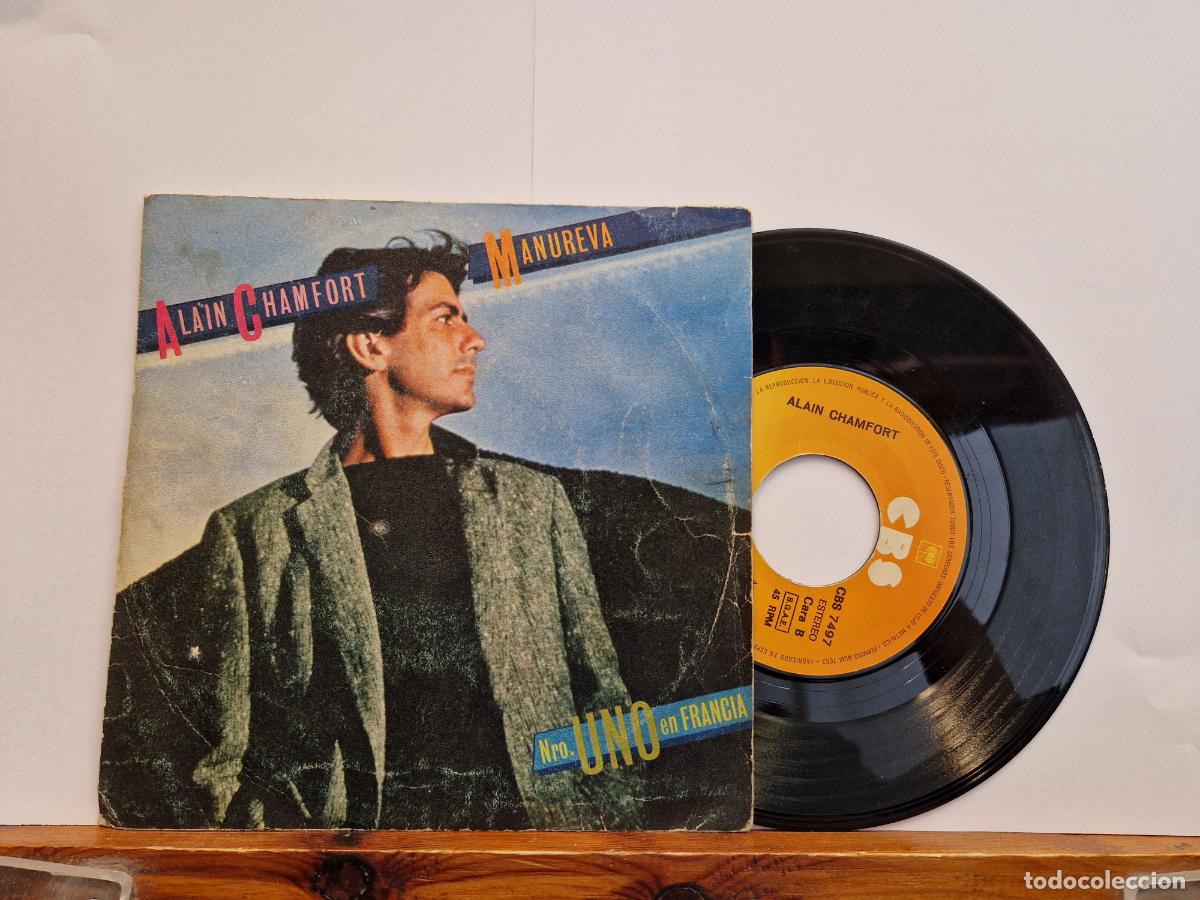 Discos de vinilo: SINGLE. ALAIN CHAMFORT. MANUREVA.
