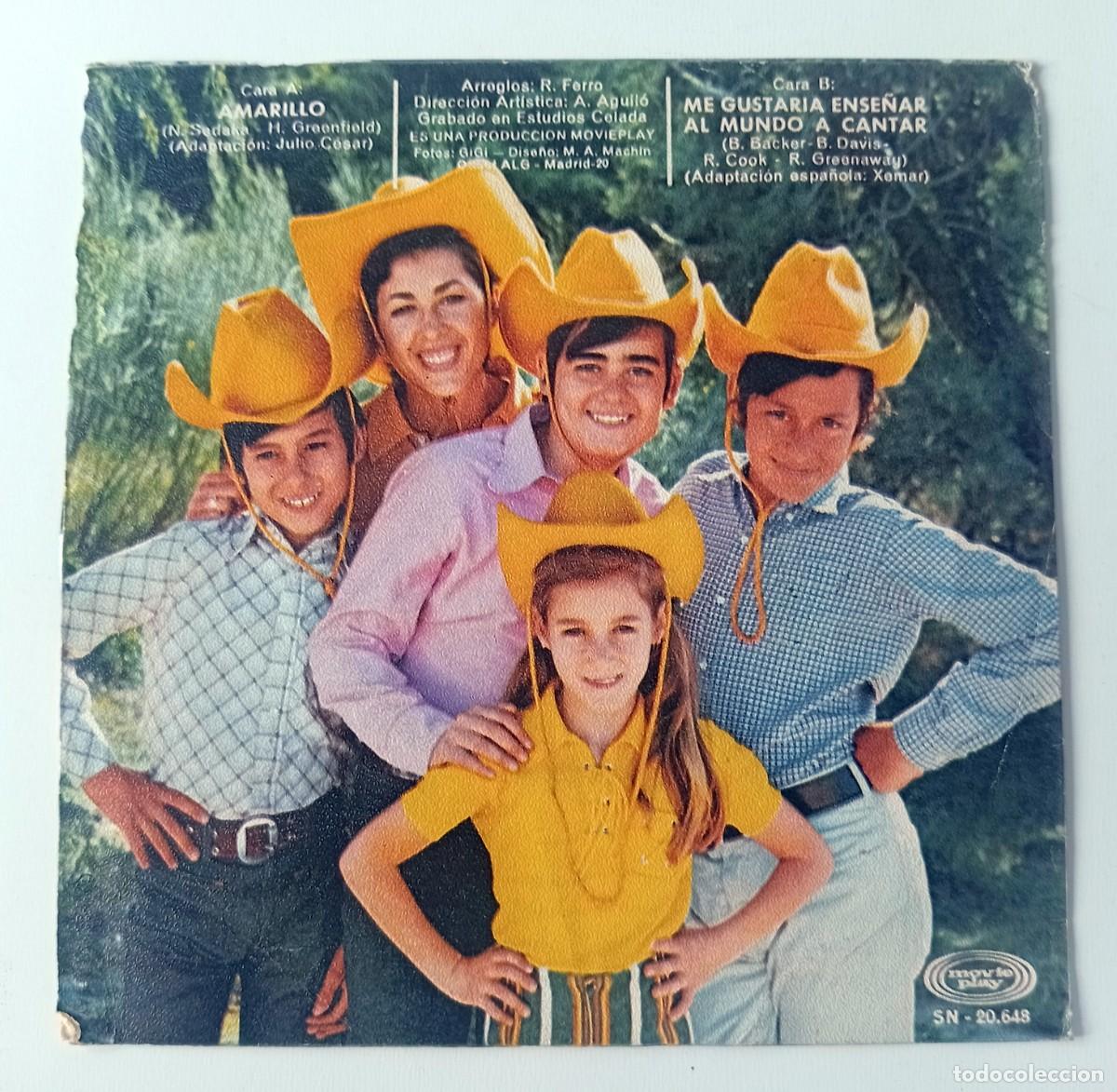 Discos de vinilo: SINGLE LA PANDILLA - AMARILLO - Foto 2