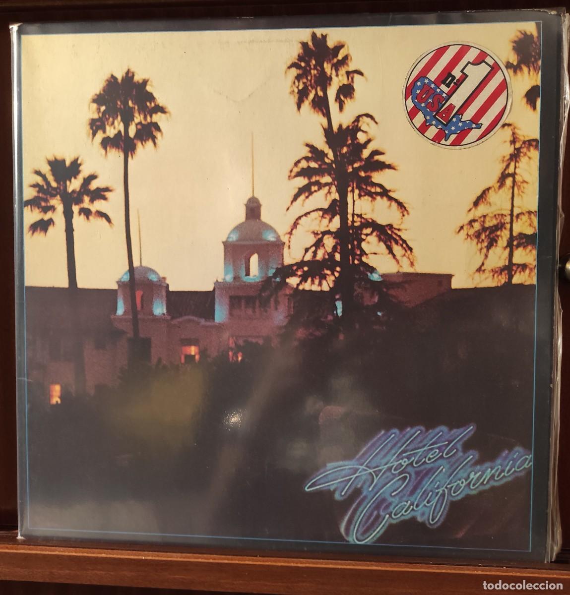 Discos de vinilo: Eagles &lrm;&ndash; Hotel California - VINILO EDICION ESPA&Ntilde;OLA GATEFOLD SELLO ASYLUM RECORDS 1977