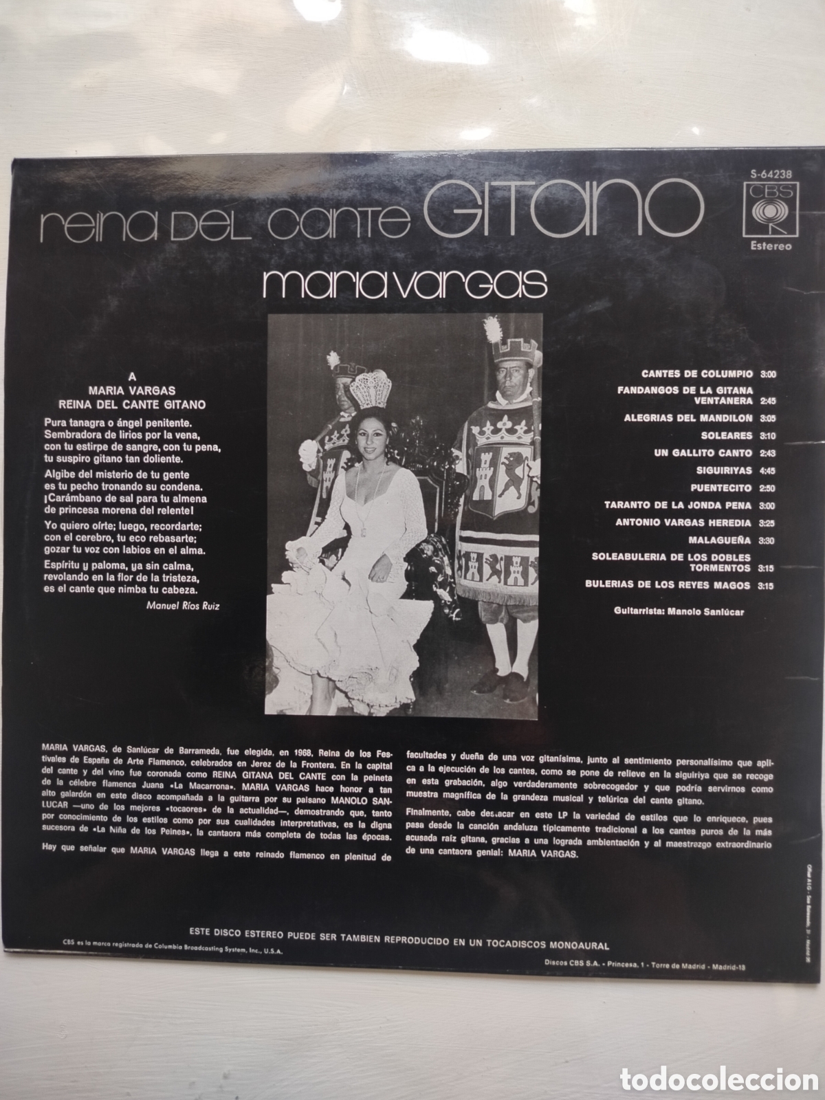 Discos de vinilo: Mar&iacute;a Vargas LP 1970. - Foto 2