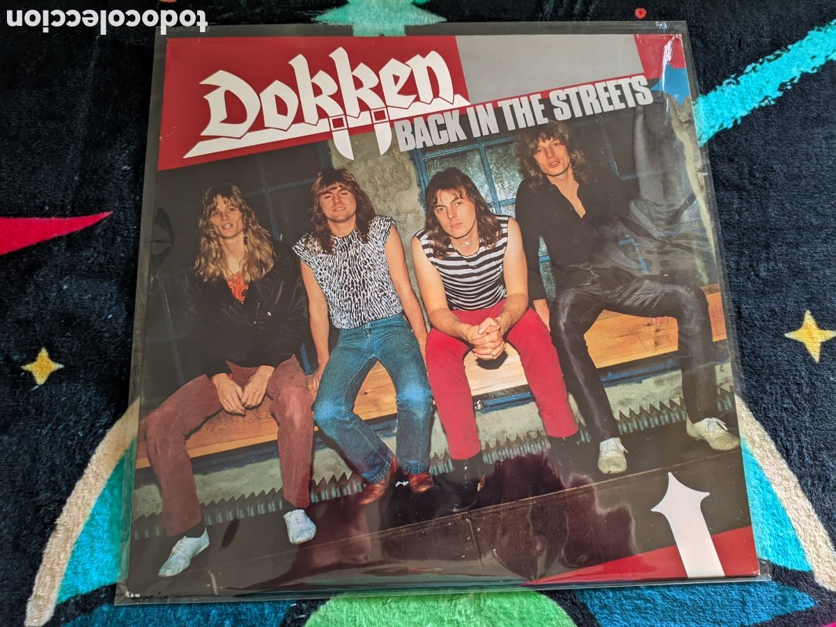 Discos de vinilo: // Dokken - Back in the Streets - Repertoire Germany 1989,vinilo rojo