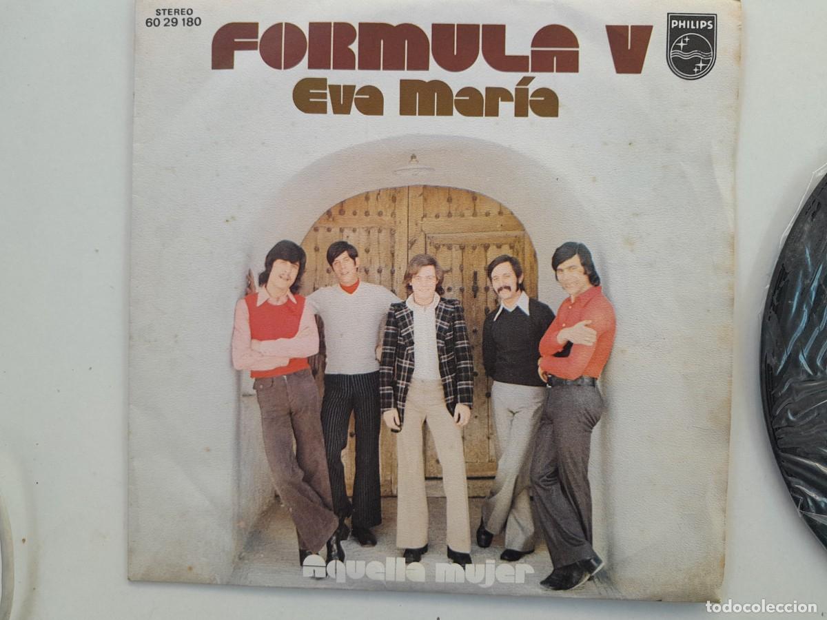 Discos de vinilo: F&oacute;rmula V - Eva Mar&iacute;a / Aquella Mujer - Single sello Philips 1973
