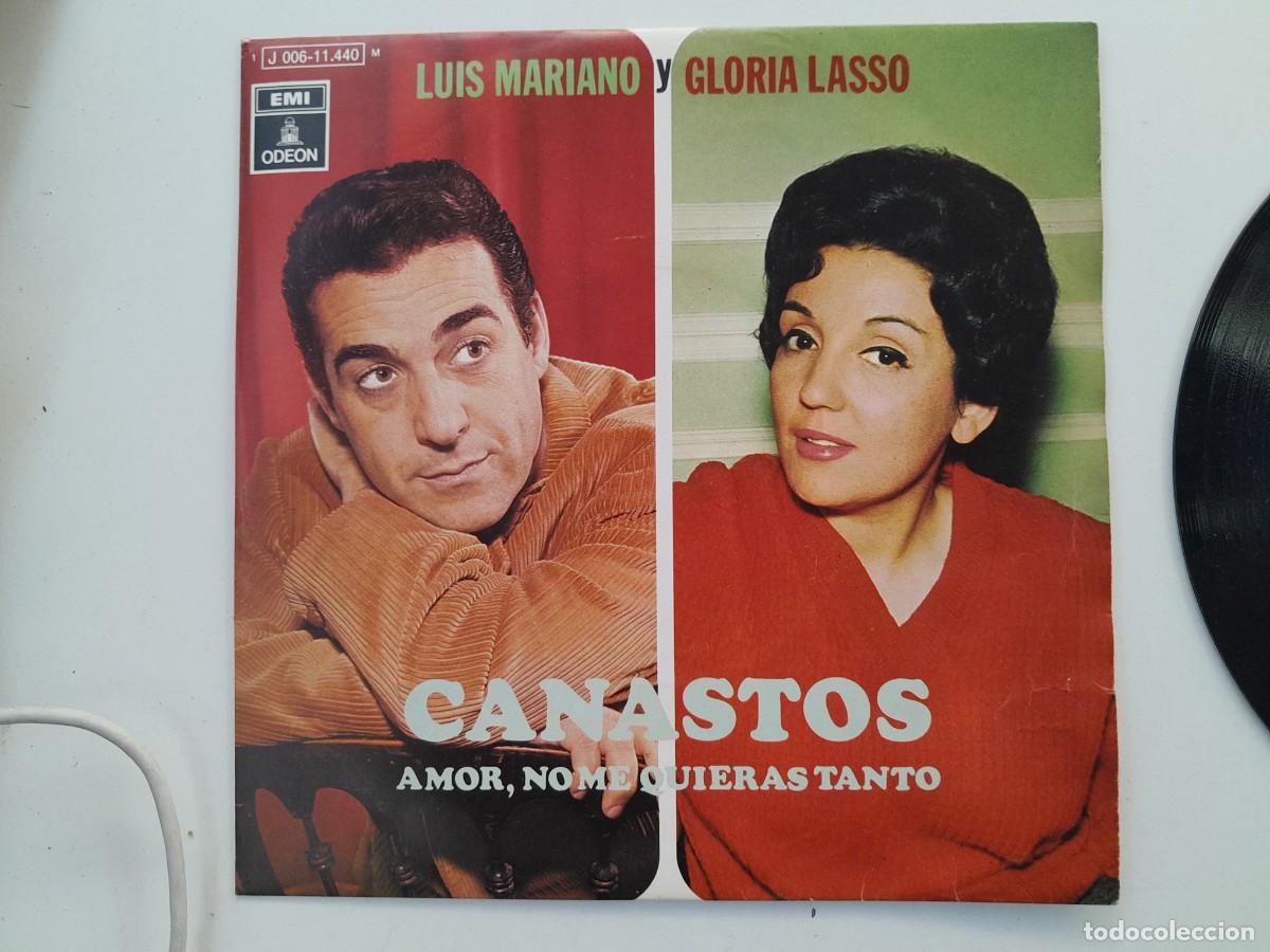 Discos de vinilo: Luis Mariano y Gloria Lasso: Canastos / Amor, no me quieras tanto