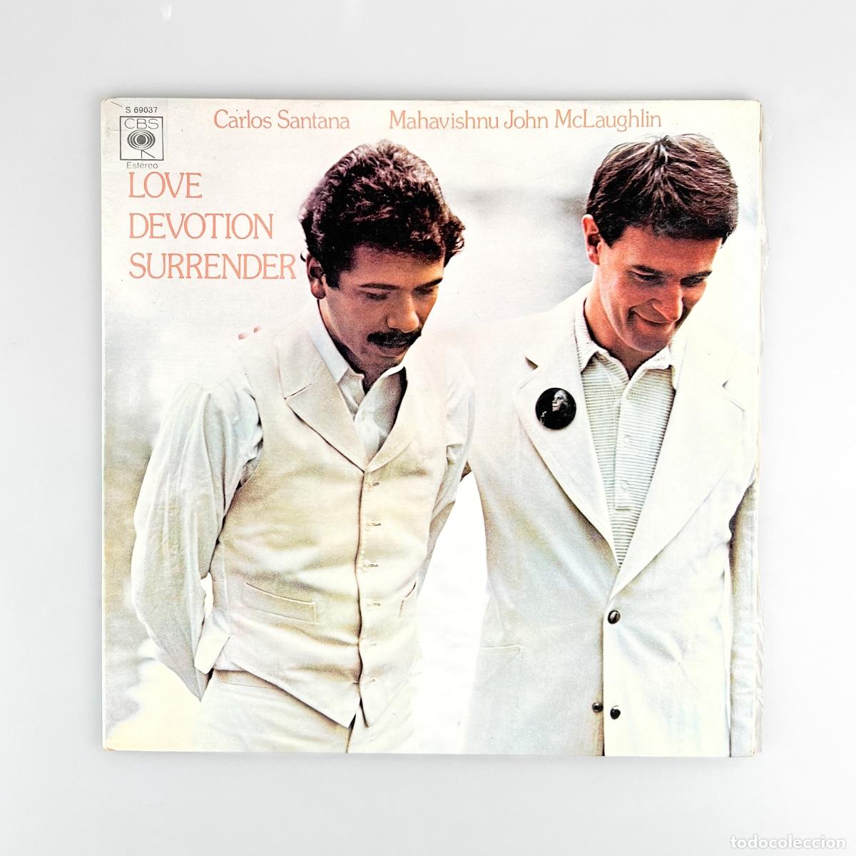 Disques de vinyle: LP. Carlos Santana / John McLaughlin. Love Devotion Surrender