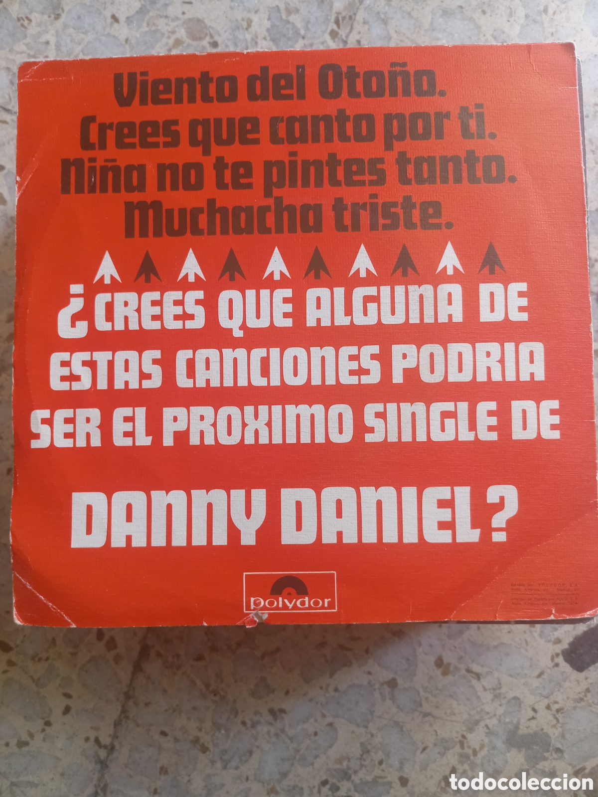 Discos de vinilo: EP DANNY DANIEL VIENTO DEL OTO&Ntilde;O 1974 - Foto 2