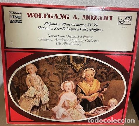 Discos de vinilo: LP - WOLFGANG A. MOZART - SINFONIA N&ordm; 40 - SINFONIA N&ordm; 35 - ALFRED SCHOLZ - RTVE