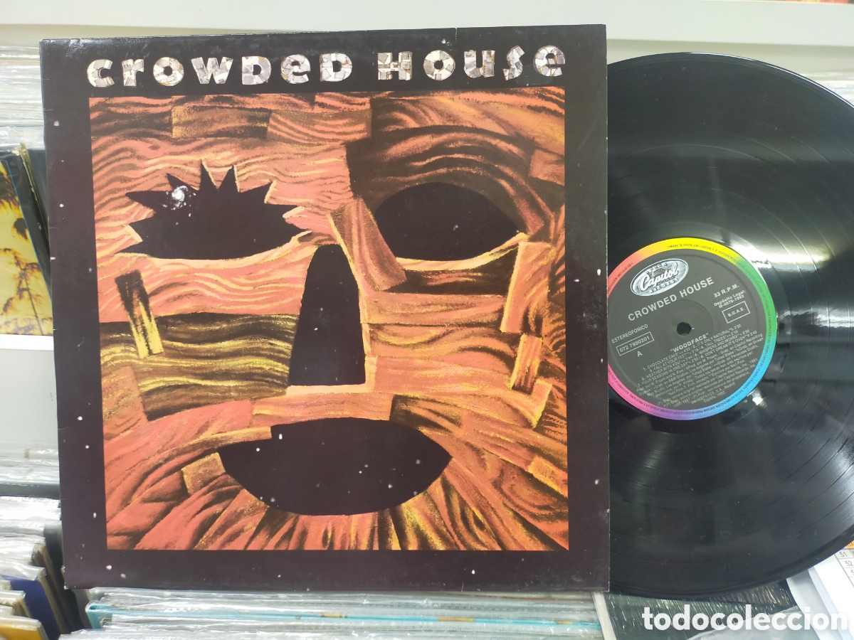 Discos de vinilo: Crowded House LP woodface Espa&ntilde;a 1992