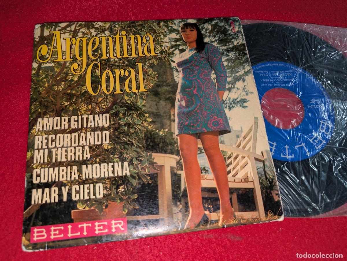 Discos de vinilo: ARGENTINA CORAL & JUAN GONZALEZ+PEPE RUMBERO Amor gitano/Cumbia morena +2 EP 7'' 1969 Belter