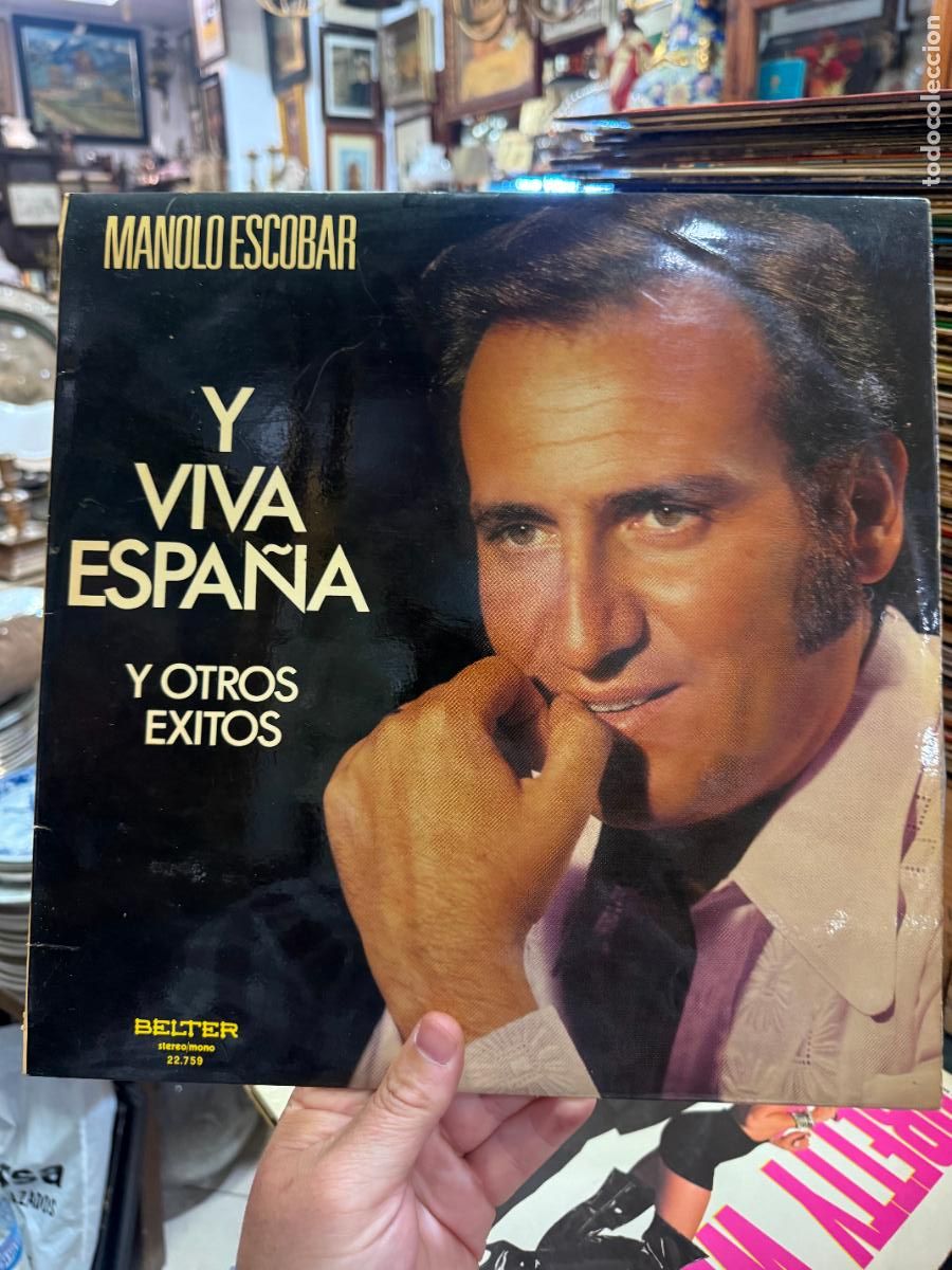 Discos de vinilo: LP MANOLO ESCOBAR - Y VIVA ESPA&Ntilde;A Y OTROS EXITOS