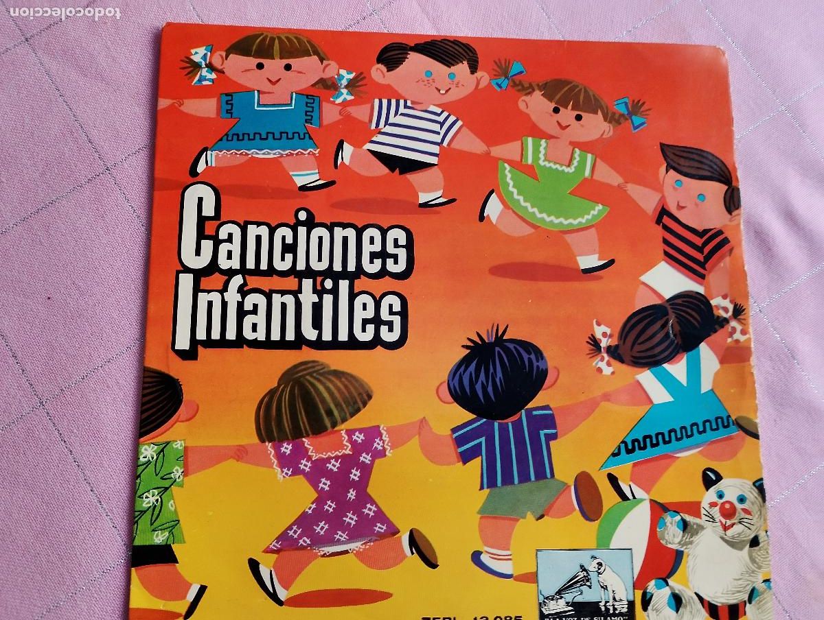 Discos de vinilo: canciones populares infantiles, por donde vas a misa, atocha va una ni&ntilde;a,etc, ep 8 canciones
