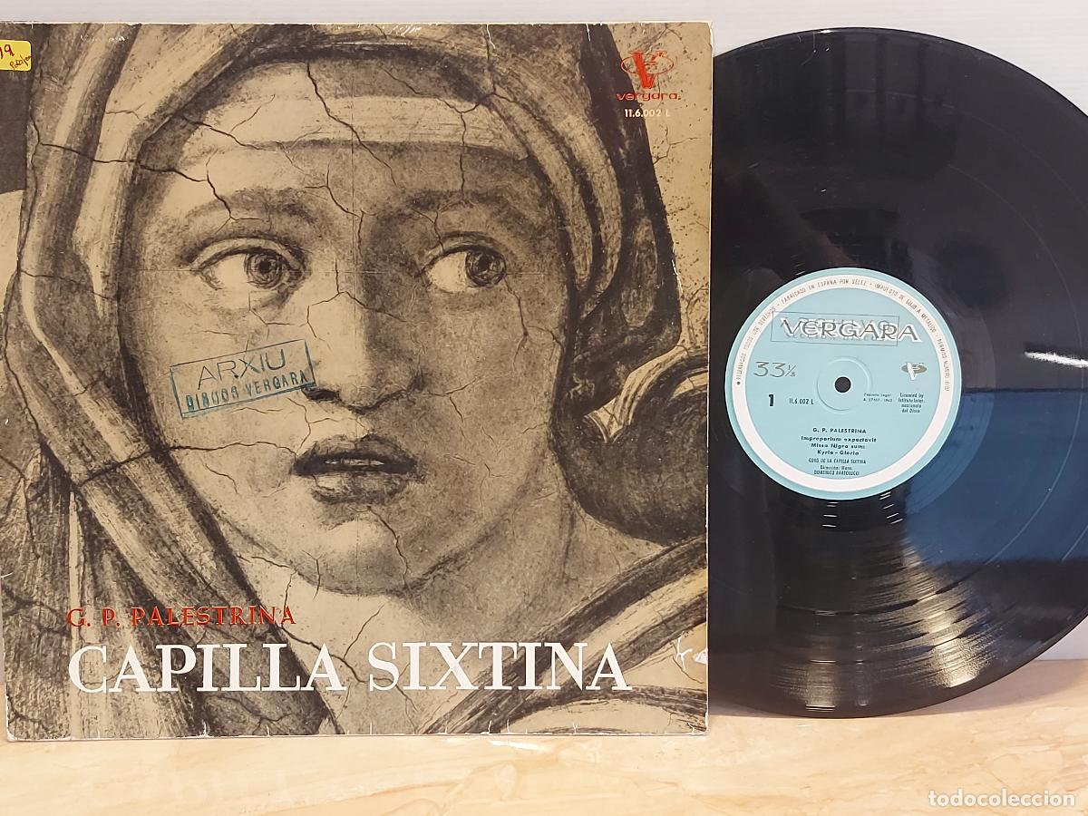 Discos de vinilo: G.P. PALESTRINA / CAPILLA SIXTINA / LP-VERGARA-1962 / MBC. ***
