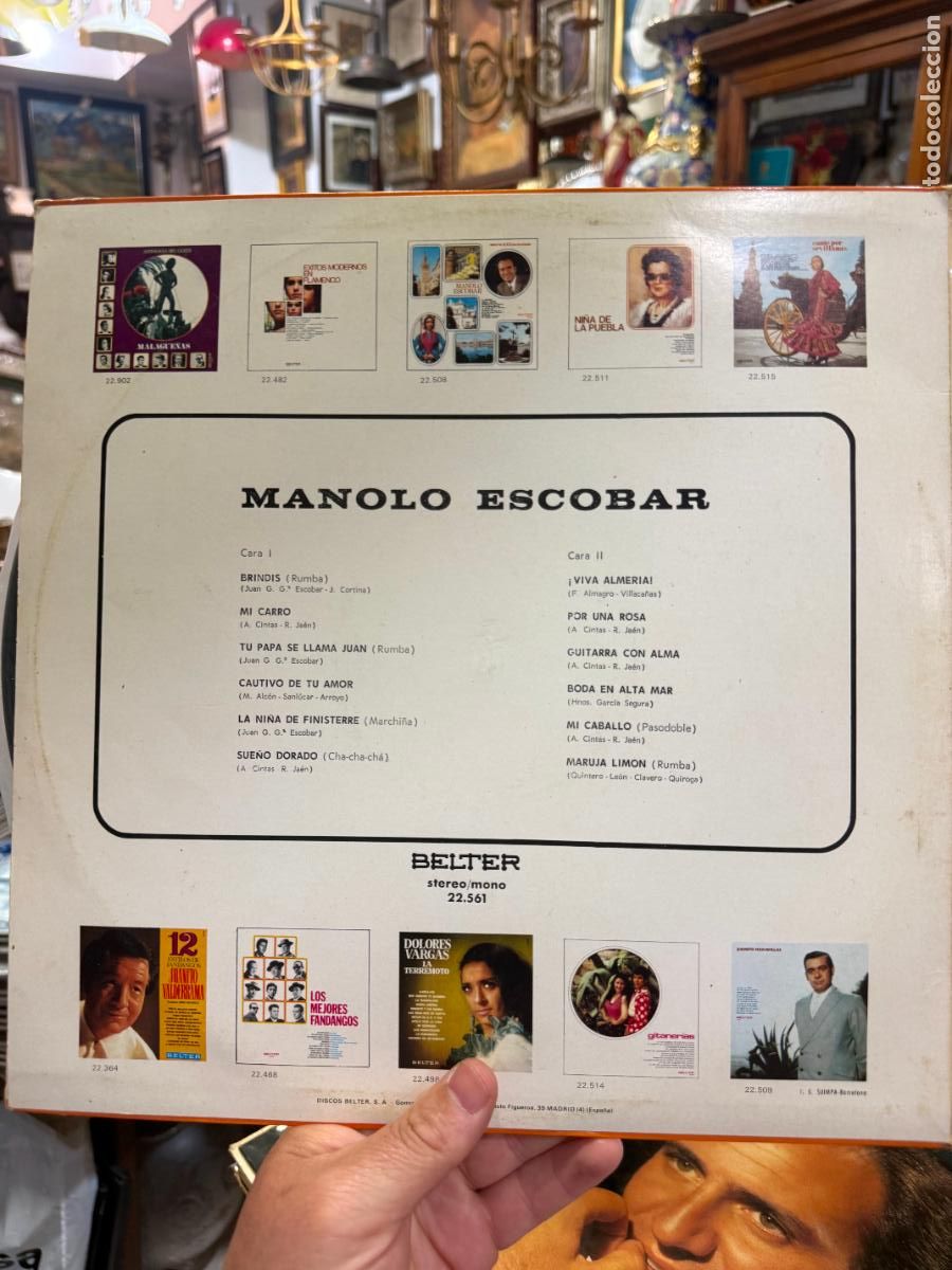 Discos de vinilo: LP MANOLO ESCOBAR -- - Foto 2
