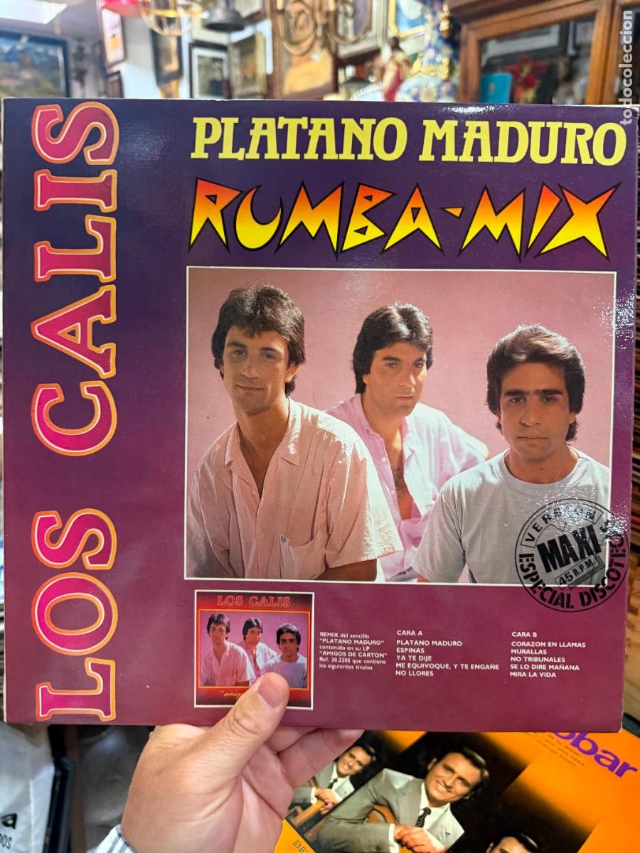 Discos de vinilo: LP LOS CALIS - PLATANO MADURO RUMBA-MIX