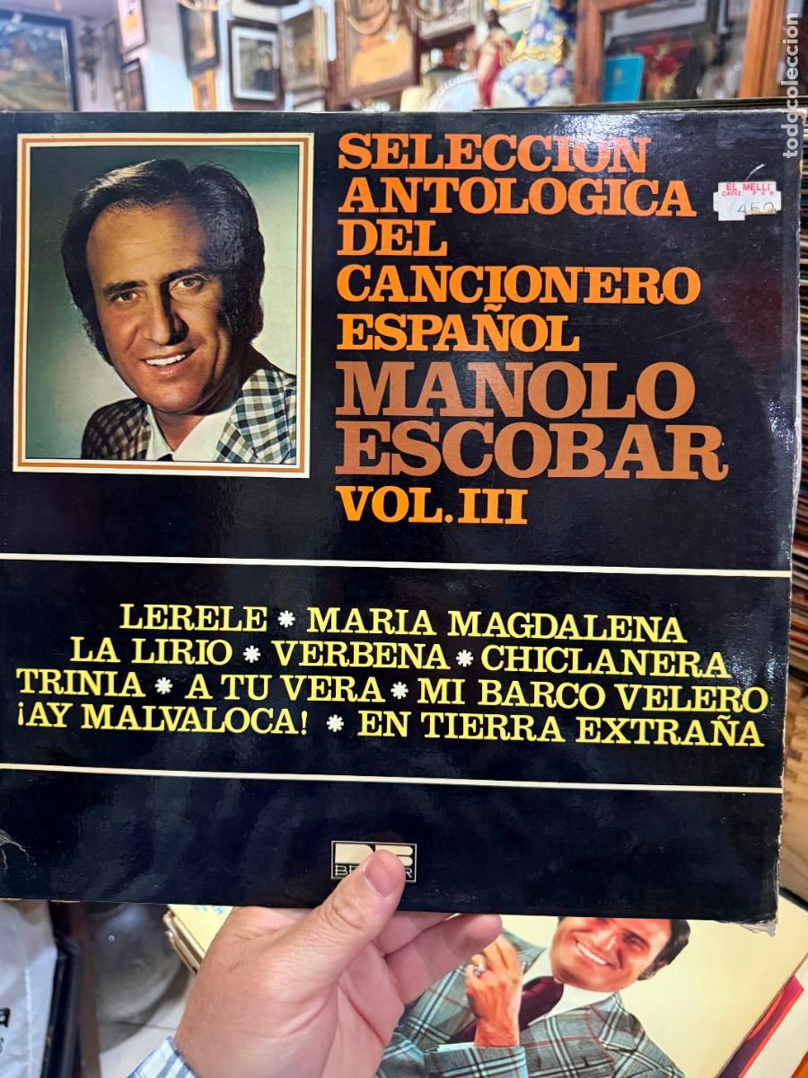 Discos de vinilo: LP SELECCION ANTOLOGICA DEL CANCIONERO ESPA&Ntilde;OL - MANOLO ESCOBAR VOL. III