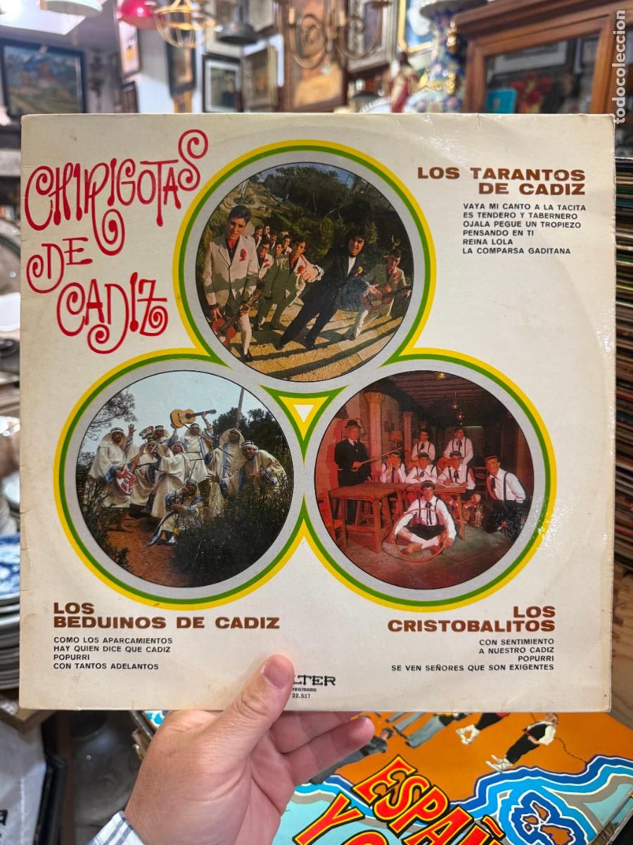 Discos de vinilo: LP CHIRIGOTAS DE CADIZ - LOS TARANTOS DE CADIZ - LOS BEDUINOS Y LOS CRISTOBALITO - CARNAVAL DE CADIZ