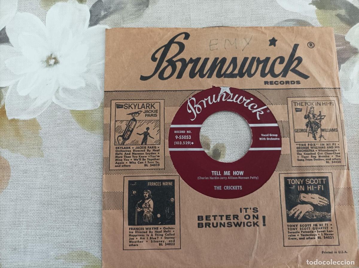 Discos de vinilo: The Crickets single original americano - Foto 2