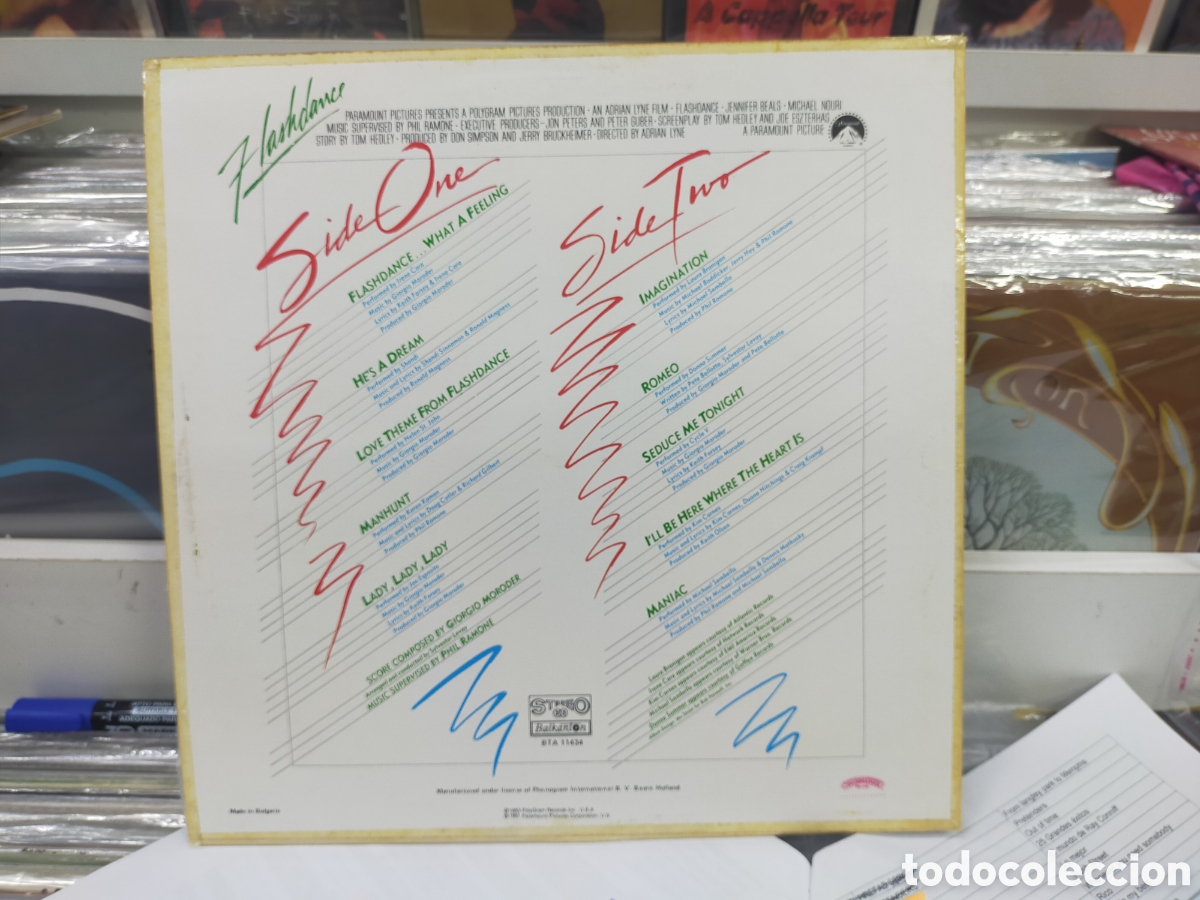 Discos de vinilo: Flashdance LP b.s.o. bulgaria 1983 - Foto 2