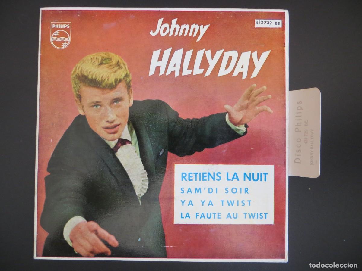 Discos de vinilo: Johnny Hallyday - Retiens La Nuit (7&rdquo;, EP, Mono) SPAIN 1962