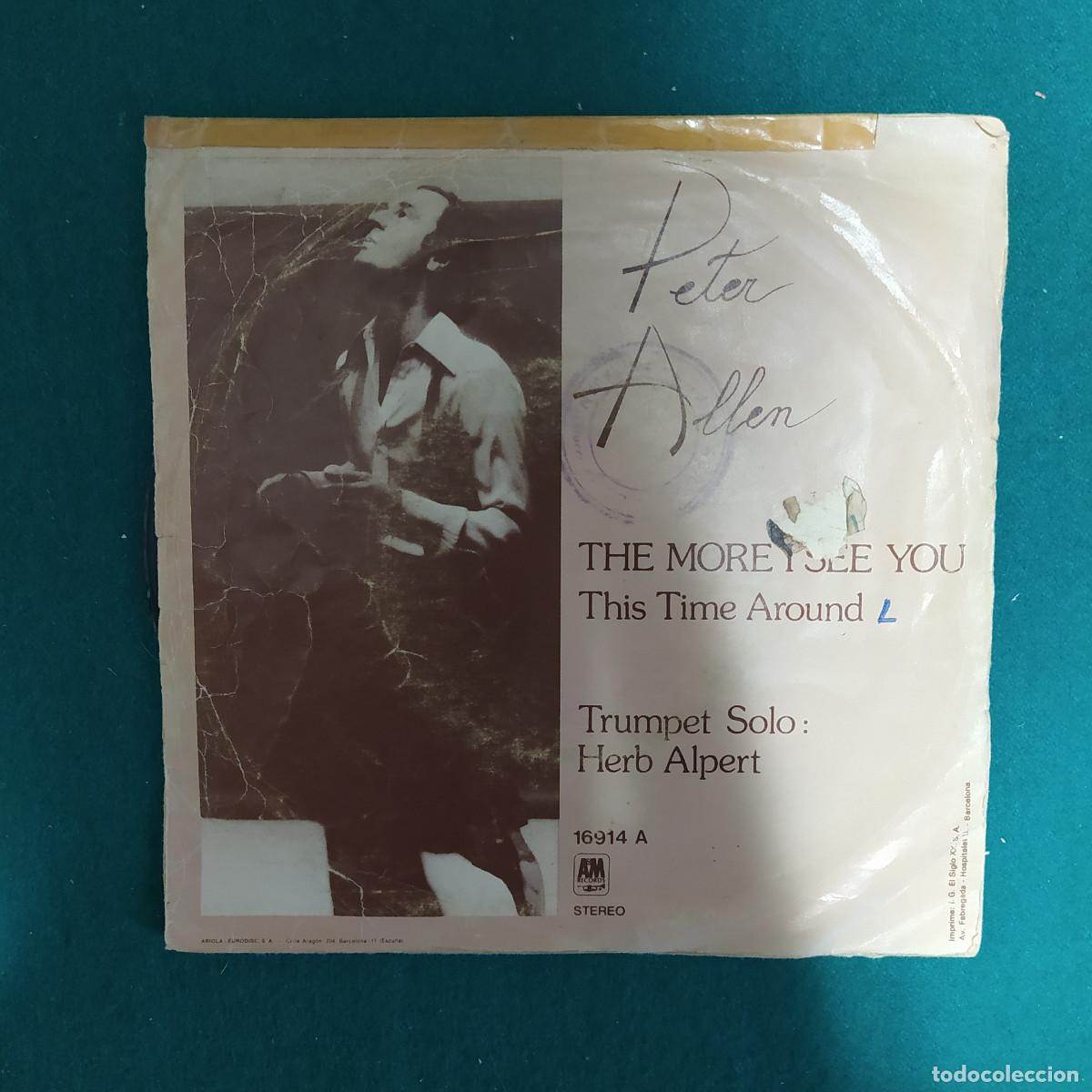 Discos de vinilo: Peter Allen &ndash; The More I See You