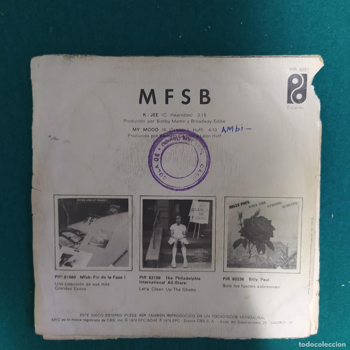 Discos de vinilo: MFSB &ndash; K-Jee / My Mood - Foto 2