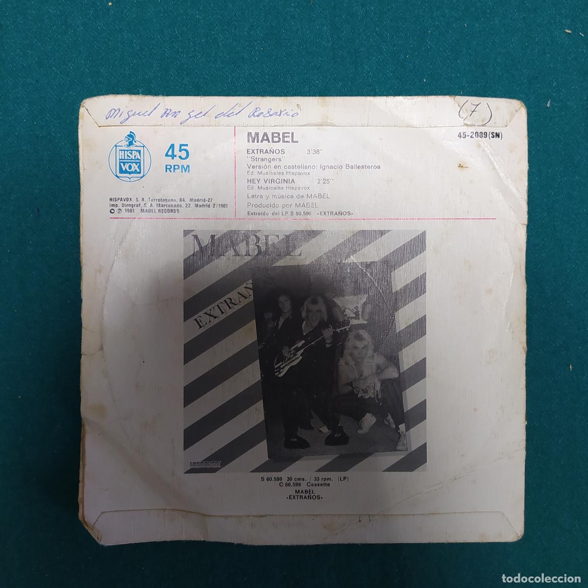 Discos de vinilo: Mabel &ndash; Extra&ntilde;os .... - Foto 2