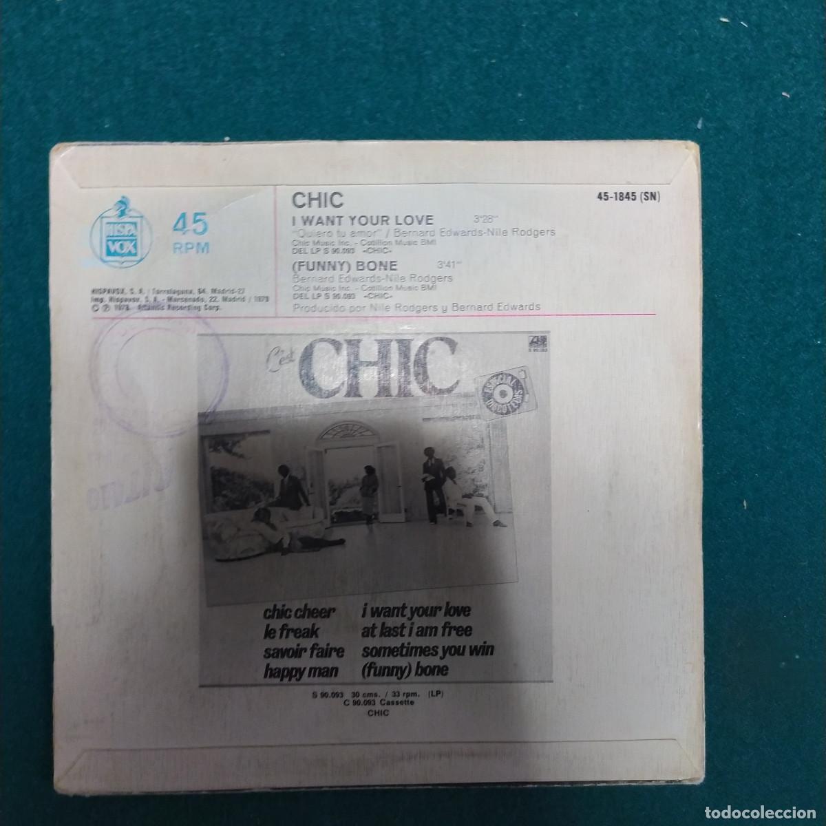Discos de vinilo: Chic &lrm;&ndash; I Want Your Love - Foto 2