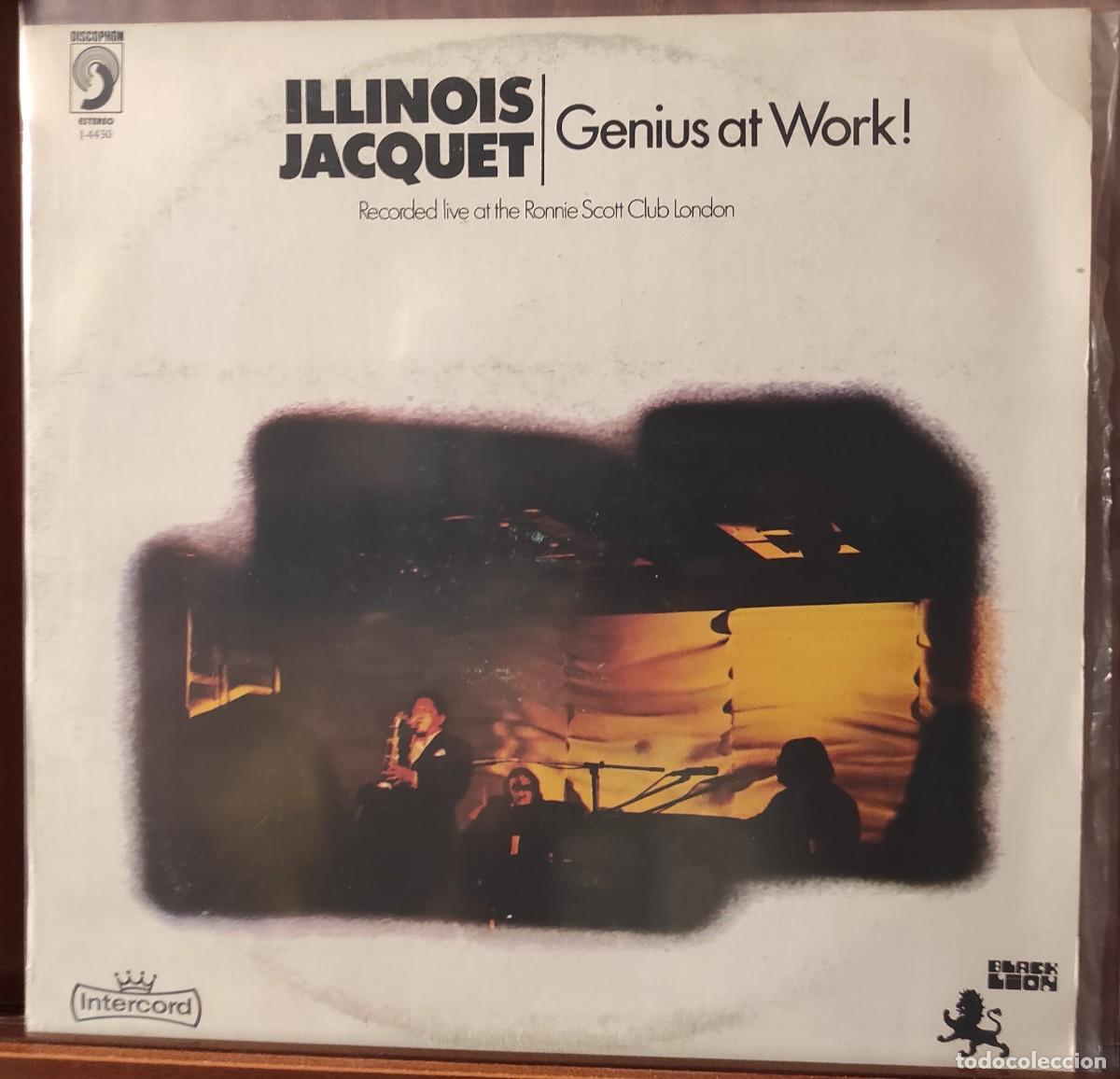 Discos de vinilo: Illinois Jacquet &lrm;&ndash; Genius At Work! VINILO EDICION ESPA&Ntilde;OLA SELLO DISCOPHON 1979