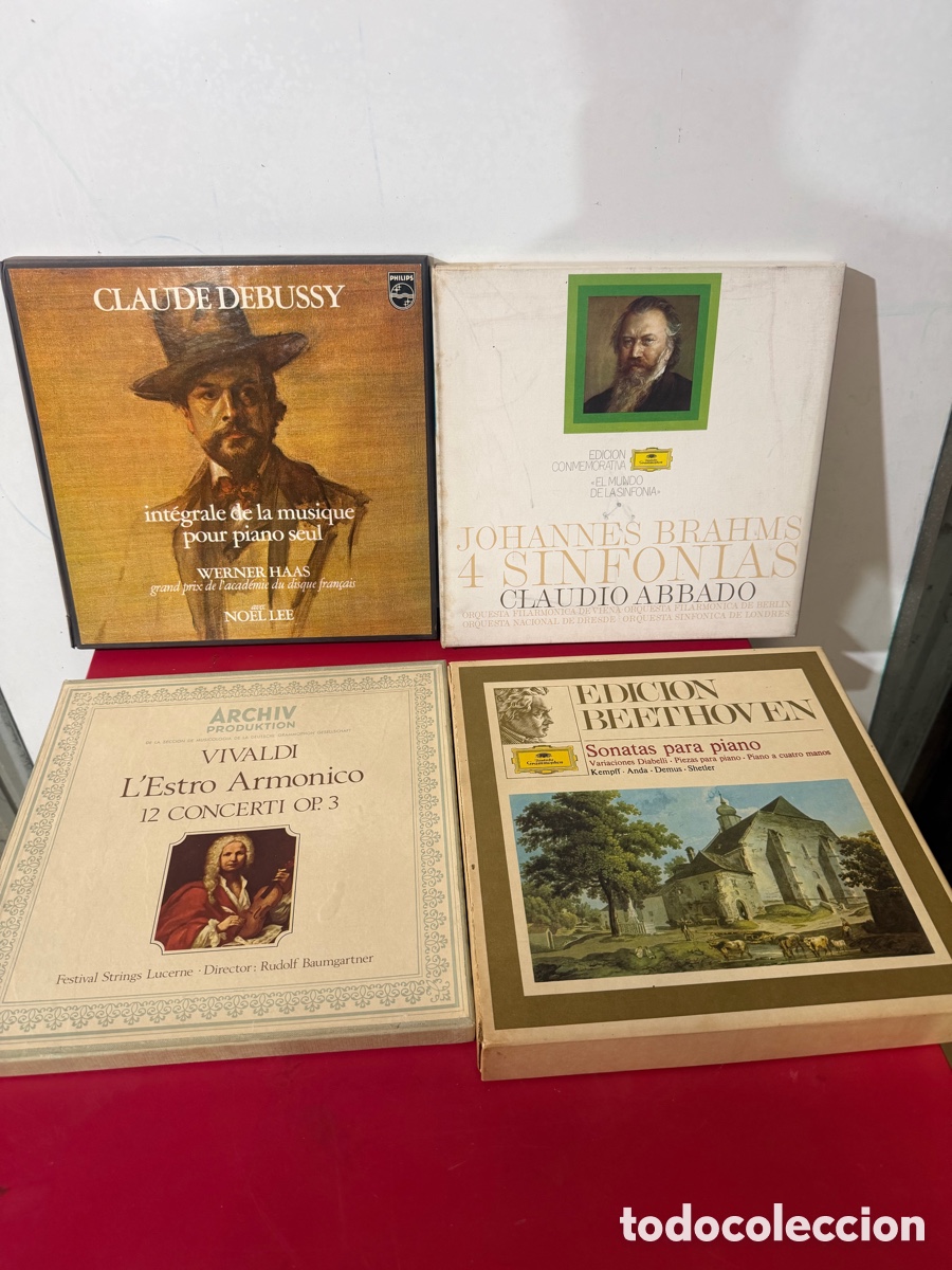 Discos de vinilo: Lote 4 Cajas Vinilos M&uacute;sica Cl&aacute;sica