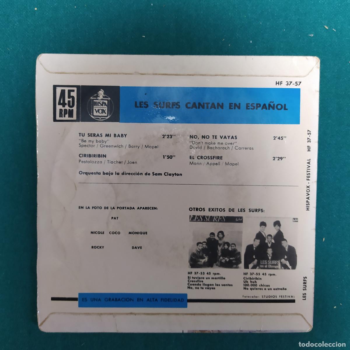 Discos de vinilo: Les Surfs..! &ndash; Cantan En Espa&ntilde;ol - Foto 2