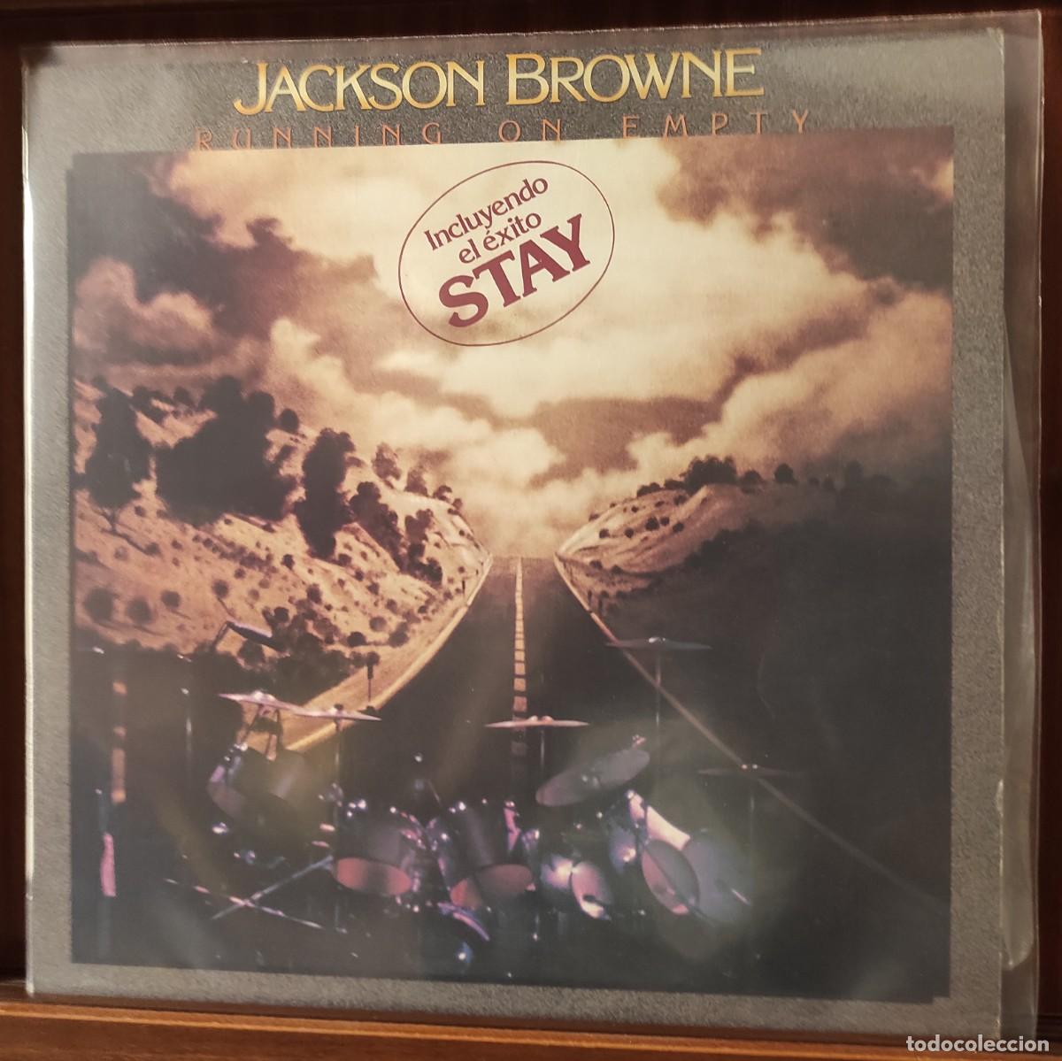 Discos de vinilo: Jackson Browne &lrm;&ndash; Running On Empty - VINILO EDICION ESPA&Ntilde;OLA SELLO ASYLUM RECORDS