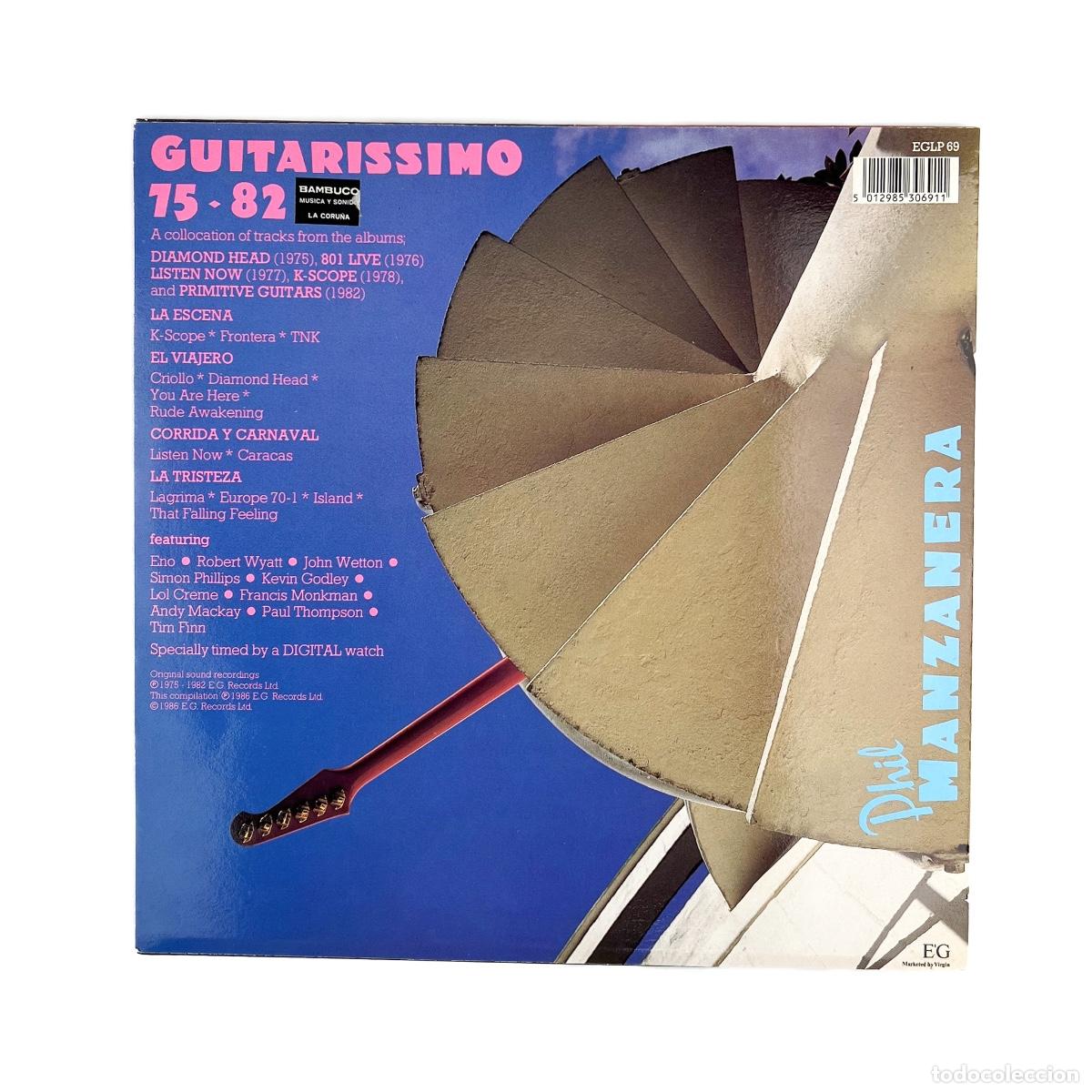 Discos de vinilo: LP. Phil Manzanera. Guitarissimo - Foto 2